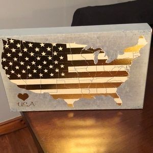 USA Sign for wall, desk or shelf
